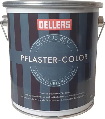 Produktbild von OELLERS Pflaster-Color RAL 7035 Lichtgrau – 2,5L wetterfeste Versiegelung für Pflastersteine, Beton- & Basaltplatten