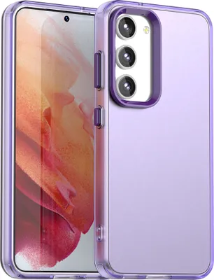 Produktbild von Handyhülle für Samsung Galaxy S23 Schlank Durchscheinend Matt Stoßfest Schutzhülle Lila