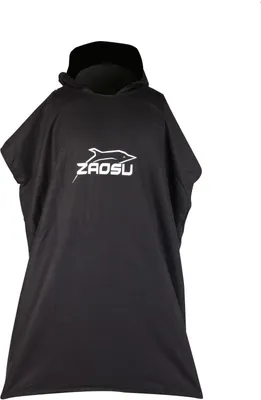 Produktbild von ZAOSU Poncho Towel Wärmemantel | unisex multifunktions Handtuch, Farbe:schwarz