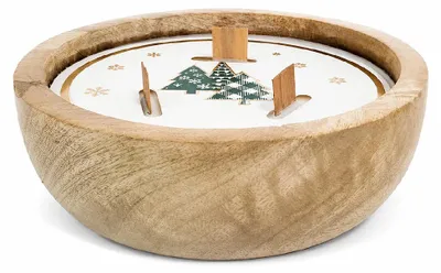 Produktbild von ARÔME Kerzen mit Holzdocht, Motive: Bäume