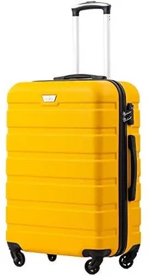 Image de Valise rigide, valise de taille moyenne, bagage, valise légère, valise de voyage, bagage cabine, valise avec serrure TSA, valise à roulettes, valise à 4 roues, en ABS