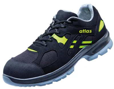 Produktbild von Atlas Sicherheitshalbschuh FLASH 6205 XP S3 ESD SRC DGUV Gr. 43 schwarz/neon-gelb