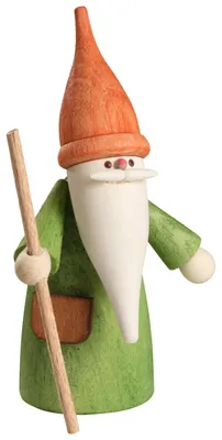 Imagen del producto de Pequeño gnomo (7 cm) de la artesanía tradicional de Seiffen