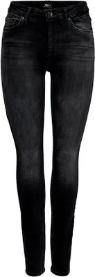 Produktbild von Only Blush Life Mid Skinny Denim Rea1099 Jeans Schwarz S / 34 Frau Schwarz S