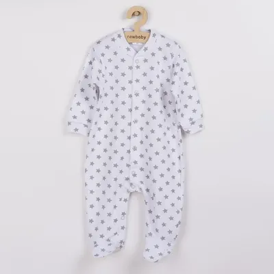 Produktbild von Neu Baby Classic II Babyoverall grau mit Sternen, Gr. 68 (4-6m)