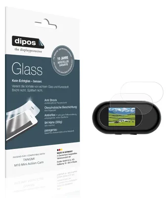Produktbild von 2x Schutzfolie für TANGMI M10 Mini Action Cam matt - Anti-Shock 9H Folie dipos Glass Kunststoffglas