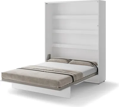 Produktbild von Schrankbett 160 x 200 Vertikal BC-12 Weiß Matt LENART BED CONCEPT Wandklappbett