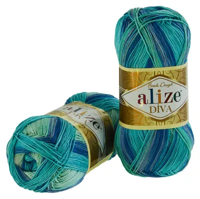 ALIZE DIVA BATIK Farbverlauf Häkelgarn Wolle Stricken Häkeln,1767