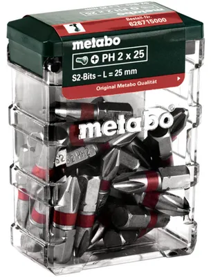 Produktbild von Metabo Bit-Box PH2, SP, 25-tlg.