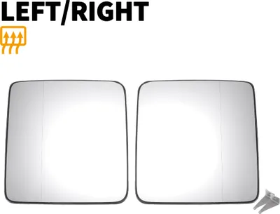 Image de Paire De Verres De Rétroviseur Latéral De Remplacement Avec Plaque De Support Chauffante Pour Jeep Wrangler Jk 2018 Et Pour Jeep Wrangler 2011-2017