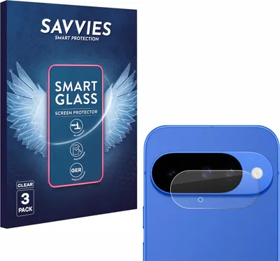 Produktbild von 3x Savvies Schutzglas Folie für Google Pixel 10 (NUR Kameraschutz) 9H Panzer Schutzfolie Glas Displayschutz klar transparent