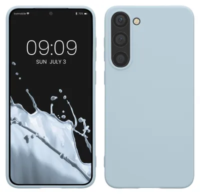 Produktbild von kwmobile Handyhülle für Samsung Galaxy S23 Plus Hülle - TPU Case - Kabelloses Laden - Schutzhülle Cover in Hellblau