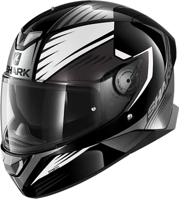 Produktbild von Shark Skwal 2 Hallder Integralhelm, schwarz/weiß, XL (61/62)