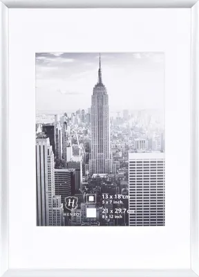 Zdjęcie produktu dla Rama Henzo Manhattan, aluminiowa, srebrna, 21x30 cm (DIN A4), idealna do dyplomów