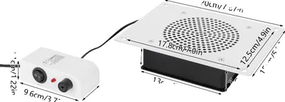 Immagine prodotto di Separatore di polvere per chiodi, rimozione efficiente della polvere, design compatto, BIANCO, UE