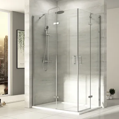 Produktbild von EMKE 75x90x195cm Rohový prístupový sprchový kút 5mm ESG bezpečnostné sklo Bezrámové závesné dvere Sprchové dvere Sprchová zástena s nano povrchovou úpravou na oboch stranách