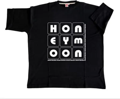 Produktbild von Übergrößen Designer T-Shirt HONEYMOON "Honeymoon" 6XL