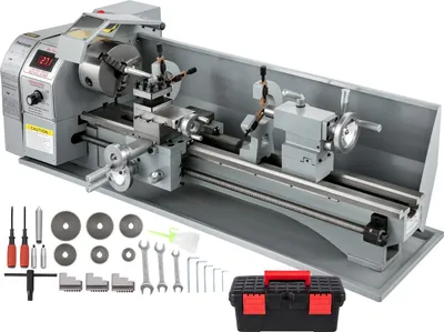 Immagine prodotto di Torni in metallo Mini tornio 220 x 750 mm Tornio in metallo 750 W Mini tornio per la lavorazione dei metalli Tornio in metallo di precisione semplice