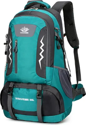 Zdjęcie produktu dla Plecak turystyczny, 60 l, wodoodporny plecak kempingowy dla mężczyzn i kobiet, sporty outdoorowe, podróże, wspinaczka górska