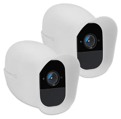 Produktbild von kwmobile 2x Schutzhülle für Arlo Pro / Pro 2 Smart Hülle - Silikonhülle für Überwachungskamera - Sonnenschutz Abdeckung - Kamera Hülle Weiß