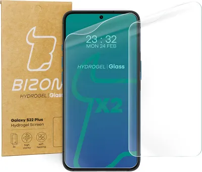 Produktbild von Bizon Glass Hydrogel Displayschutzfolie, Galaxy S22 Plus, 2 Stück