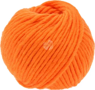 A ball of orange yarn.