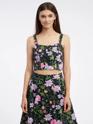 Produktbild von Orsay Schwarzes Damen-Top mit Blumenmuster 626017659000__40