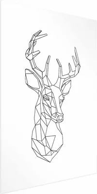 Produktbild von Posterpapier Poster - Geometric Deer 29.7x42 cm Tiere n-A-0784-ao-a