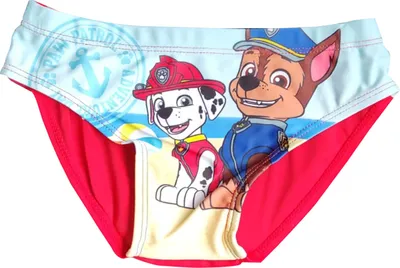 Produktbild von Badehose Paw Patrol Chase und Marshall Jungen Schwimmhose rot Größe 74 cm