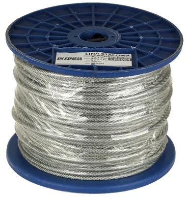 Produktbild von Stahlseil FEINZ 5 mm - 150 m Rolle - PVC-Beschichtung - robust und langlebig - hohe Tragkraft 958 kg