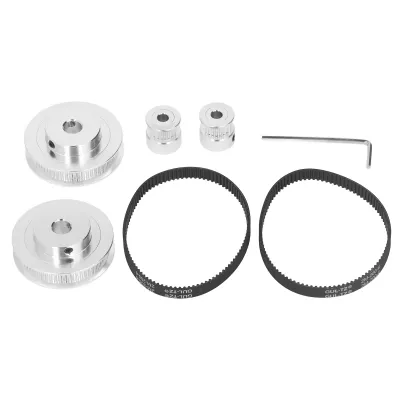 Produktbild von Synchronrad,Synchronrad 20 60 Zähne,GT2-Synchronrad,3D-Drucker-Synchronrad,Aluminium-Legierung Timing Pulley,3D-Drucker-Zubehör