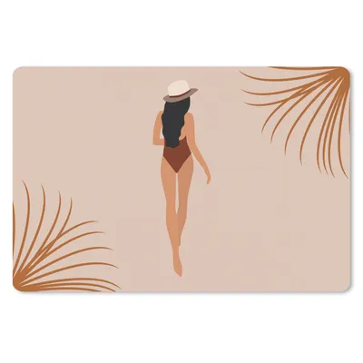 Produktbild von MuchoWow® Mauspad Mousepad Sommer - Frau - Abstrakt 27x18 cm - Mousepads - Maus Mat - Pad - Mausunterlage - Büroartikel - Desk Matten