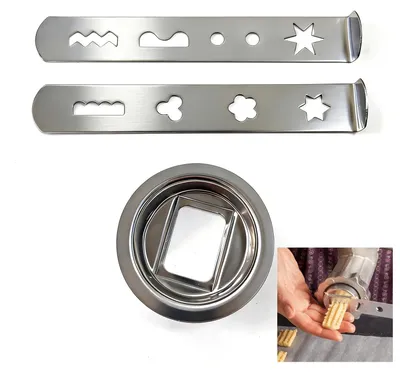Productafbeelding van RVS-opzetstuk voor gebak – 8 vormen – geschikt voor keukenmachines MUM4 en MUM5 – diameter 58 mm