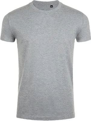 Image de SOLS T-shirt Imperial Slim Fit pour homme, manches courtes PC507 (S) (gris chiné)