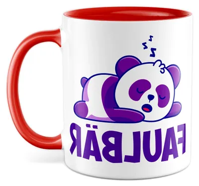 Produktbild von Bär Tasse mit Spruch – Geschenk für Faulbären – Kaffeetasse 330ml aus Keramik – Fauler Büro Kollege oder Kollegin Kaffee-Becher