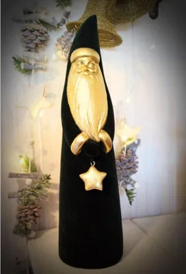 Immagine prodotto di Babbo Natale in velluto H36 cm