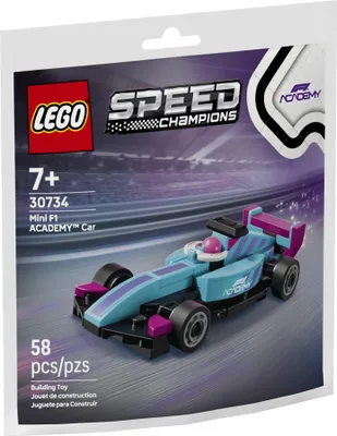 Zdjęcie produktu dla LEGO Mały bolid F1 ACADEMYTM, Zestaw do budowania, 7 lat(a), Plastik, 58 szt., 42 g