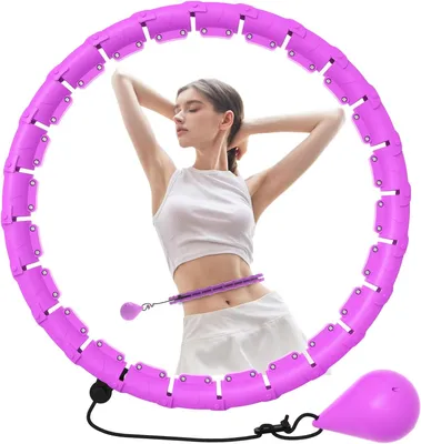 Obrázok produktu pre Hula Hoop 120 cm, záťažová, odnímateľné 24 diely, pre chudnutie, 0,3 kg