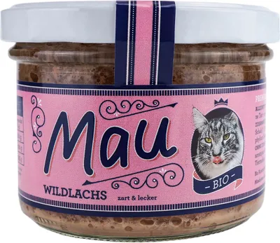 Obrázek produktu pro Mau Katzennassfutter im Glas - Wildlachs 200g