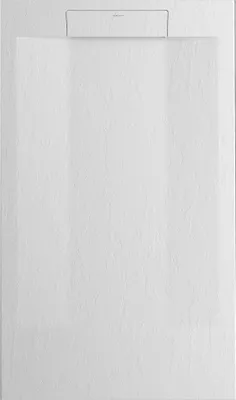 Produktbild von Mineralguss-Duschwanne extra flach SUEZ Schieferoptik WEIß 70x70 cm