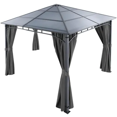 Produktbild von tectake® Gartenpavillon Caracas mit Aluminiumgestell, pulverbeschichtet