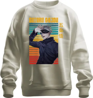 Obrázek produktu pro SATORU GOJOU Jujutsu Kaisen Zavázané oči Anime Dárek Retro Uni mikina, Příroda, S