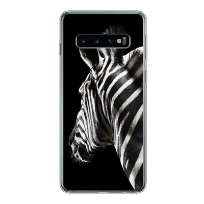 Produktbild von MuchoWow® Handyhülle Schutzhülle Hülle für Samsung Galaxy S10 Zebra - Wilde Tiere - Muster Silikon Softcase Handy Hülle - Handytasche