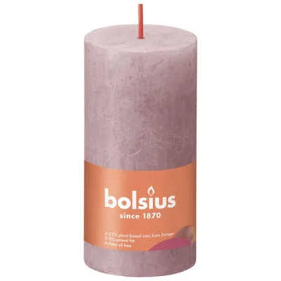 Zdjęcie produktu dla Bolsius rustykalne świece filarowe Shine 8 szt. 100x50 mm popielaty róż