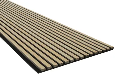 Produktbild von HEXIM Akustikpaneele 1,48 m² Lamellenwand Paneele MDF Wandverkleidung Holz