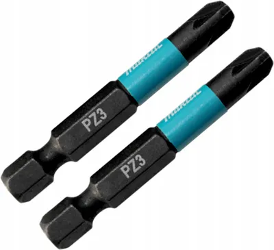 Obrázok produktu pre GARES Rázový utahovací bit so skrutkovacím hrotom pre Makita Impact Black PZ3 x 50 mm | Profesionálny rázový bit Hex 1/4 S2, zosilnený, príslušenstvo, náhradné diely