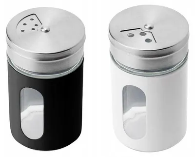 Produktbild von Galicja Alcano Salz- und Pfefferstreuer Set 90ml Weiß/Schwarz