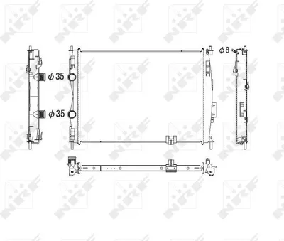 Immagine prodotto di Radiatore motore NRF 53755