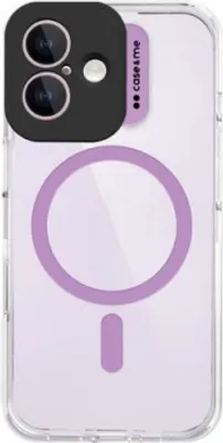 Produktbild von Case & Me CMCOVCASIP1661P, Cover, Apple, iPhone 16, 15,5 cm (6.12"), Pink, Transparent