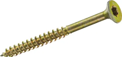 Produktbild von Spanplattenschrauben 3,5 x 40 mm Tordrive Stahl gelb verzinkt
